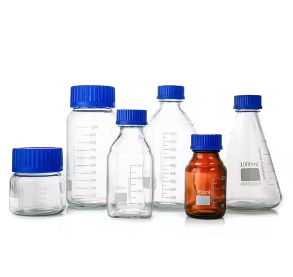 Glass Reagent Bottle with Screw Cap