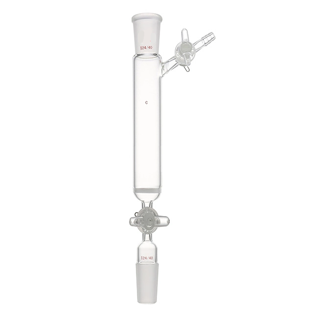 Funnel, Filter, Fritted Disc With Two 2mm Glass Stopcocks